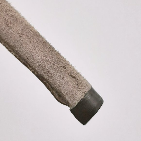 All Saints Taupe Suede Stiletto Platform Pumps SZ 39.5 - Picture 10 of 12